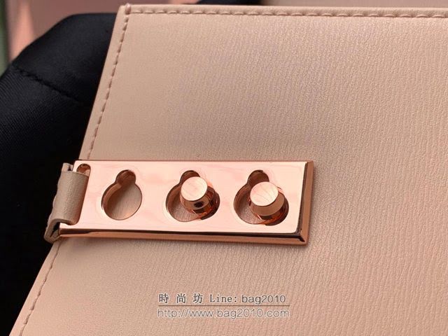 DELVAUX女包 比利時品牌 Tempete手袋 柔軟牛皮 德爾沃女手提包 Mini號手拎包 TP0020裸粉金  fcs1232